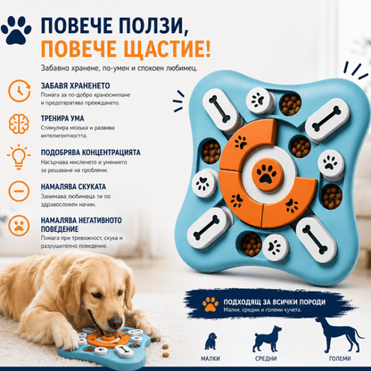 Интерактивна хранилка за кучето и котки